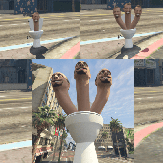 GTA 5 Mods Skibidi Toilet Combo Pack
