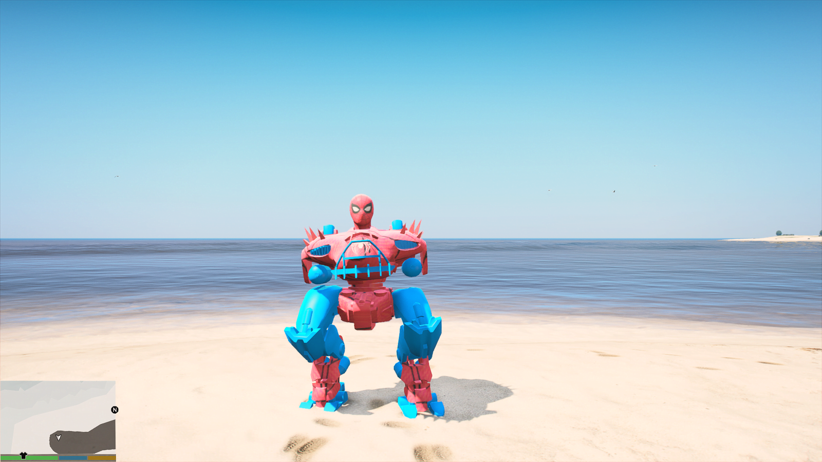 GTA 5 Mods Spiderman Robot Addon Ped