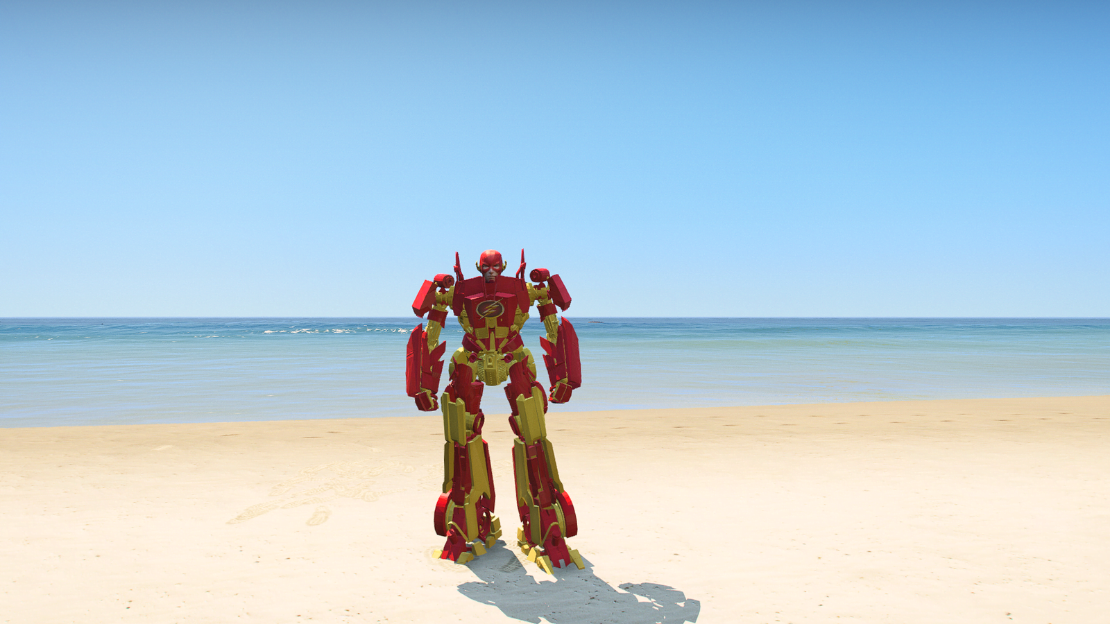 GTA 5 Mods Robot Flash Addon Ped