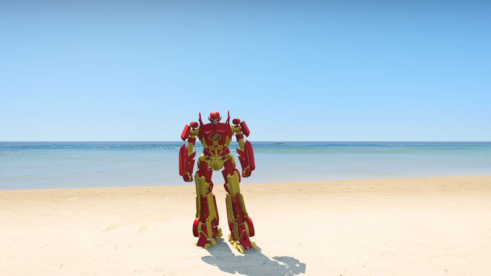 GTA 5 Mods Robot Flash Addon Ped