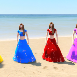 GTA 5 Mods Colourful Indian Girl Addon Ped