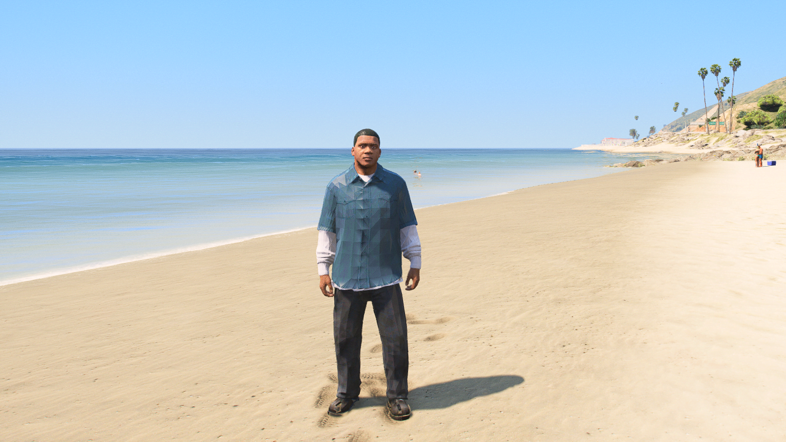GTA 5 Mods Pixelated Franklin 1